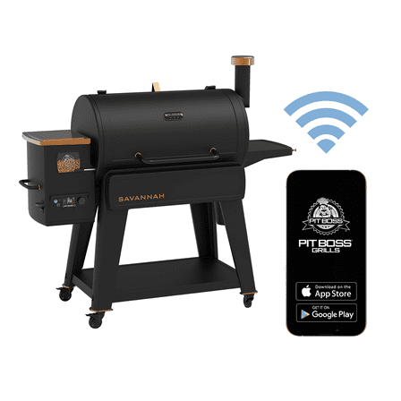 Pit Boss 1500 Connected Pellet Grill Savannah - Onyx Edition with Wi-Fi® - PB1500NXW