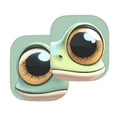 thumbnail image 3 of KUIFORTI Sun Shade for Car Windshield Funny Frog Eyes Sun Visor for Car SUV Truck, 2 Piece Wear-Resistant Car Shades for Front Windows, for Block UV Rays & Sun Heat Protection, 28.5"X25.5", 3 of 5