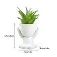 thumbnail image 2 of Human Shaped Flowerpots Mini Ceramics Potted For Home Decor-No Included Plant, 2 of 10
