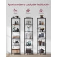 thumbnail image 5 of VASAGLE Estantería de Cristal de 6 Niveles, Librería, Expositor, Cristal Templado, Baño, Salón, Dormitorio, Oficina, Negro y Gris Pizarra, 5 of 5