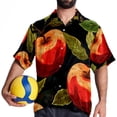 thumbnail image 4 of Fruit Men's Short Sleeve Button Down Poplin Casual Beach Shirts, 4 of 6