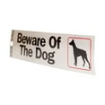 thumbnail image 4 of Hy-Ko 2" x 8" Beware of The Dog Silver Self-adhesive Window/Door Sticker Sign, 4 of 9