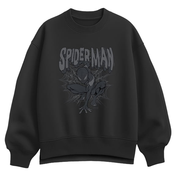 Marvel - Spider-Man Monochromatic Oversized Fleece Crew Sweatshirt