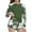 B, variant on Einccm Girls Two-Piece Swimsuit Set for 6-15 Years - Long Sleeve Conservative Swimwear with Tropical Leaf Print, Sun Protection for Beach, Surfing and Casual Wear