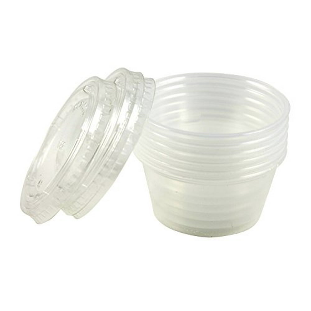 Items 4U! Disposable Dressing To Go containers, Plastic, 2 oz, 24 Count