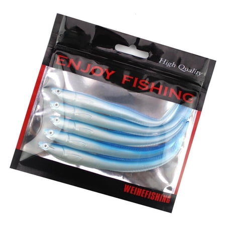 Youthyao Pack of 5 Soft Fishing Lures Fishing Accessories Fishing Minnow Baits for Pike Swimbait 14cm 6.3g Artificial Lures