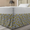 thumbnail image 1 of Geometric Bed Skirt, Polka Dots Pattern with Simplistic Symmetric Rounds, Elastic Bedskirt Dust Ruffle Wrap Around for Bedding Decor, 4 Sizes, Grey Pale Grey, by Ambesonne, 1 of 2