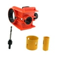 thumbnail image 2 of Kit de instalación de cerradura de puerta Sierra de agujeros para cerraduras redondas y juegos de cerraduras Resistente para Naranja, 2 of 9