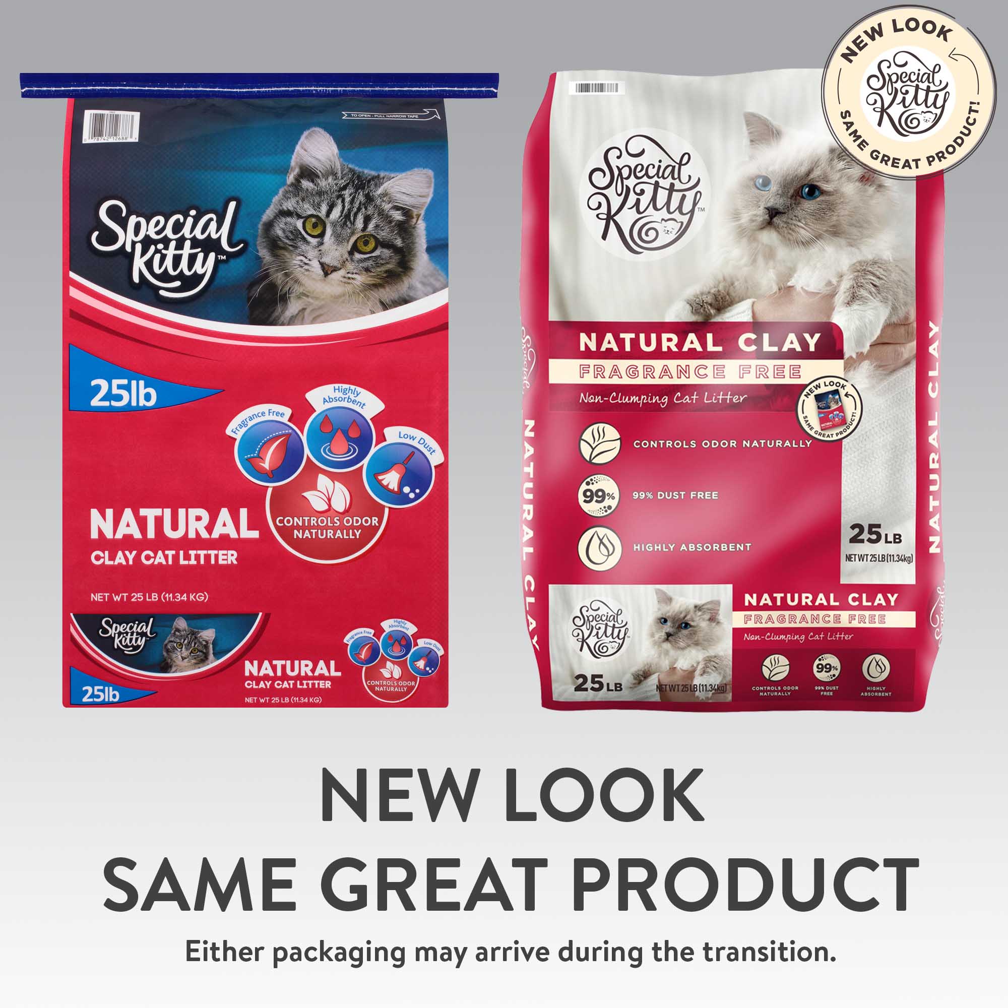 Special Kitty Fragrance Free Natural Clay Non-Clumping Cat Litter, 25 lb - image 5 of 10