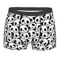 thumbnail image 4 of Goofa Cute Panda Face Printed Men's Boxer Briefs Underwear, Moisture-Wicking Underwear, Trunk,Soft and Breathable Cotton Underwear-Large, 4 of 9