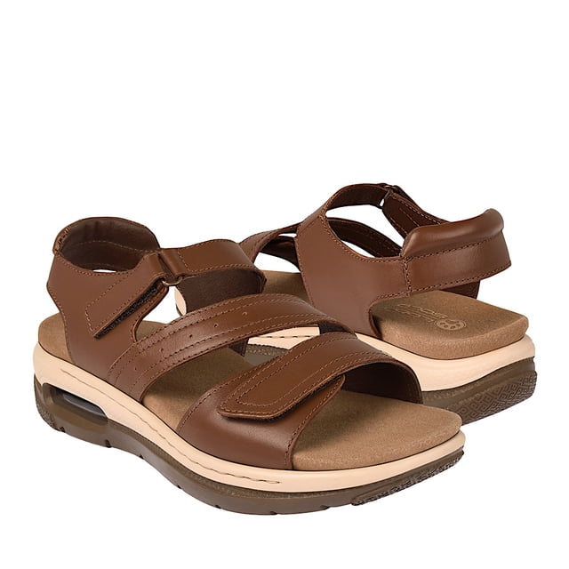 SANDALIAS LOBO SOLO MUJER 2103 PIEL CAFÉ