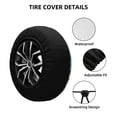 thumbnail image 2 of Rateoe Alligator Donut Pool Float Pattern Tire Cover Wheel Protectors Weatherproof Wheel Covers Universal Fit for Trailer Rv SUV Truck Camper Travel Trailers Accessories-14 inch, 2 of 6
