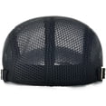 thumbnail image 3 of Sombrero de verano de malla transpirable para hombre, boina ajustable Newsboy Ivy, gorra plana, color negro Ormromra CZYD-ST42-1, 3 of 7