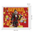thumbnail image 2 of Harley Quinn Diamond Arts Kits for Adults Diamond Art Gem Art Painting Full Drill Round Art Gem Painting Kit for Home Wall Decor 16"x20", 2 of 8