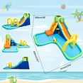 thumbnail image 4 of Adnoom Inflatable Water Slide with 480W Blower, Kids Bounce House with Slide, Climbing Wall, Basketball Hoop, Bouncy Castle with for Kids 3~8, Birthday, Party, Backyard, Indoor & Outdoor, 4 of 6
