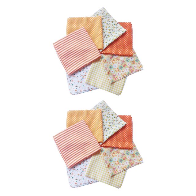 Bearachild Lote de 7 Uds. De cuadrados de tela de retazos de algodón estampados, acolchado, costura artesanal para álbum de recortes, accesorios de tela Type6 NO6 Bearachild CBP115811