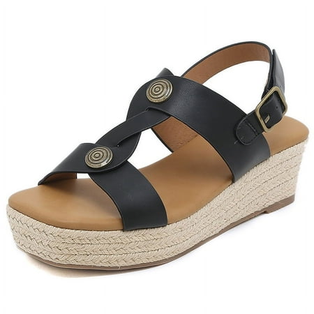 Wedge Sandals for Women Dressy Summer Comfortable Cushion Womens Flip Flops Casual Orthopedic Wedges Shoes Beach Sandals A12
