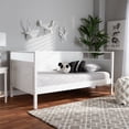 thumbnail image 3 of Baxton Studio Cintia White  Wood Twin Size Daybed, 3 of 8