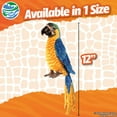 thumbnail image 2 of Real Planet 12" Blue/Yellow Parrot Bird Macaw Realistic Stuffed Animal, Zoo Jungle Parrots Plush Toy & STEM Learning Gift for Birthday Boys & Girls, 2 of 7