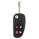 thumbnail image 2 of Llave remota de coche ANGGREK NHVWB1U241 negro 433 MHz 4 botones llavero de plástico ABS para Jaguar XJ 2002-2008, 2 of 8