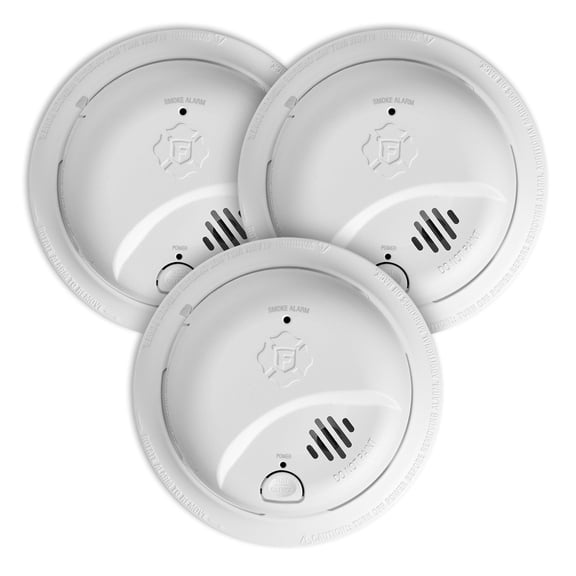 Detector de humo First Alert SMI105-AC Interconnect Hardwire, paquete de 3