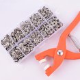 thumbnail image 2 of 50/100 piezas de alicates para coser botones de metal, hebilla de cinco garras, botones a presión de metal, sujetadores de costura sin costuras, herramientas de costura de seguridad, 2 of 6