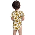 thumbnail image 6 of Rocae Sunflowers and Bees for Baby Climbing Clothes Soft Baby Romper for Active Infants Comfortable and Breathable Crawling Jumpsuit Unisex Baby Outfit 9M, 6 of 8