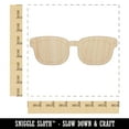 thumbnail image 2 of Thick Framed Glasses Geek Hipster Wood Shape Unfinished Piece Cutout Craft DIY Projects - 6.25 Inch Size - 1/8 Inch Thick, 2 of 7