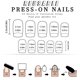 thumbnail image 3 of Short Acrylic Press On Nail Pink Flower Designs Stick on Nail Glossy Square False Nail Full Cover Artificial Nail Kit, 3 of 4
