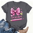 thumbnail image 1 of Xuyuer Women Graphic Print Round Neck Short Sleeve T-Shirt, Summer T-Shirt For School Season, 1 of 5