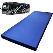 6” X 36” X 75” Water Resistant Memory Foam RV Bunk Mattress, Firm High Density Foam Base, Comfortable And Durable Polyester Cover, Truck, Camper, Travel Trailer, Made In USA!