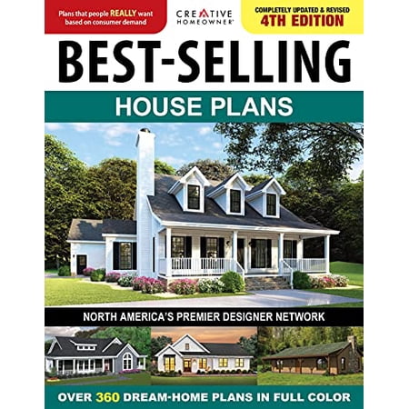Pre-Owned Best-Selling House Plans, Completely Updated & Revised 4th Edition: Over 360 Dream-Home Plans in Full Color (Creative Homeowner) Top Architect Designs - Interior Paperback