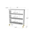 thumbnail image 6 of Greener Valley 3 Shelf Wide Bookcase - Red, 6 of 6