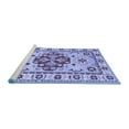 thumbnail image 2 of Ahgly Company Machine Washable Indoor Square Persian Blue Traditional Area Rugs, 6' Square, 2 of 4