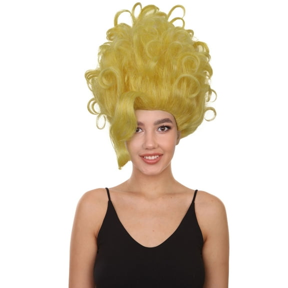 Yellow Wavy Troll Wig for Women - Vibrant Pricncess Troll Style Hair for Halloween & Cosplay