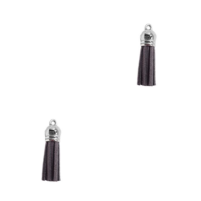 Billuyoard 28 piezas bolsa Keychian único llavero colgante borlas bolso decoración llavero borla adorno DIY accesorio gris oscuro Gris oscuro 2piezas