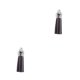 thumbnail image 3 of Matsuzay 28 Piezas Bolsa Keychian Charms Único Exquisito Llavero Simple Adorno de borla Accesorio de bricolaje para bolsas Llaves gris oscuro Gris oscuro 2Conjunto, 3 of 6