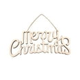 thumbnail image 4 of Letrero de madera de Feliz Navidad, adorno para interior y exterior, estilo granja, para colgar en la pared. Ninguno A, 4 of 9