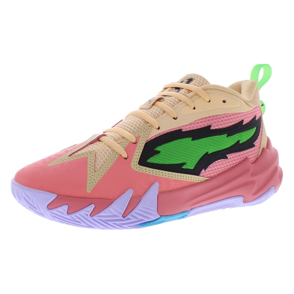 Puma Scoot 1 GS Girls Shoes Size 7, Color: Passion Fruit/Puma Green