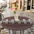 thumbnail image 6 of Rugby Sport Round Tablecloth for 36-44 Inch Tables, Fitted Table Cover with Elastic Edge, Usa Sport White Red Brown Ball Waterproof Outdoor Table Cloth Protector for Patio Garden Dinner Picnic, 6 of 9