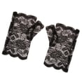 thumbnail image 1 of Guantes nupciales de encaje Yotijar Para boda negro, 1 of 10