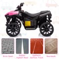 thumbnail image 3 of Goldensoil 6V Kids ATV 4-Wheeler, 1.8MPH Max Speed, Ride-On Toy with Music, Up to 55 Pounds, Pink, 3 of 6