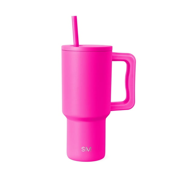 Simple Modern 30 fl oz Insulated Stainless Steel Trek Tumbler with Straw Lid | Raspberry Vibes