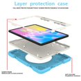 thumbnail image 3 of SaniMore for iPad Pro 11" 4th/3rd/2rd/1st Generation 2022/2021/2020/2018 Case with Pencil Holder, 3-Layer Protection Cover with Shoulder & Handle Strap Kickstand Shockproof Protective Shell, Blue, 3 of 8