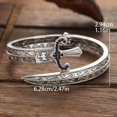 thumbnail image 3 of Creative Punk 1pc Winding Sword Shaped Bracelet | Men's Fashion Party Jewelry,Silvery, 3 of 9