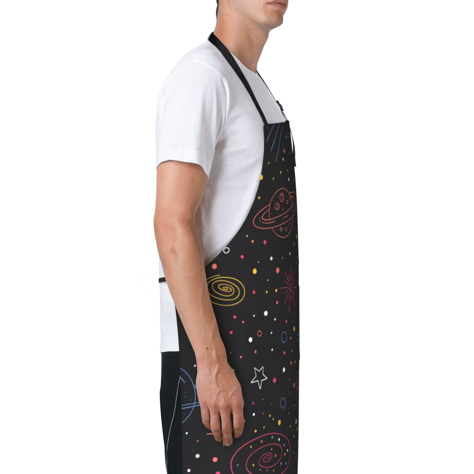 XMXT 1 Pcs Waterproof Kitchen Cooking Apron, Cute Cosmic Hand