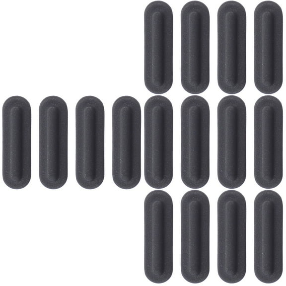16 Pcs Bottom Shell Rubber Cushion Laptop Feet Pad Black Notebook Computer Stoppers