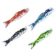 thumbnail image 2 of 4 piezas japonesas Koi japonesas Koi Decoraciones colgantes Pescado 100cm Cola Manga de viento de carpa japonesa, 2 of 7