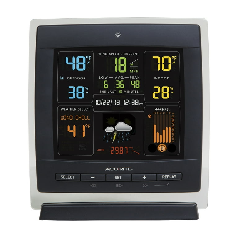 Acurite Weather Station for Temperature, Humidity, and Lightning Detection with Barometer (01071)