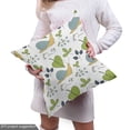 thumbnail image 5 of Ambesonne Nature Art Fabric by the Yard Upholstery, Botanical Forest Leaves, 5 Yards, White and Multicolor, 5 of 5